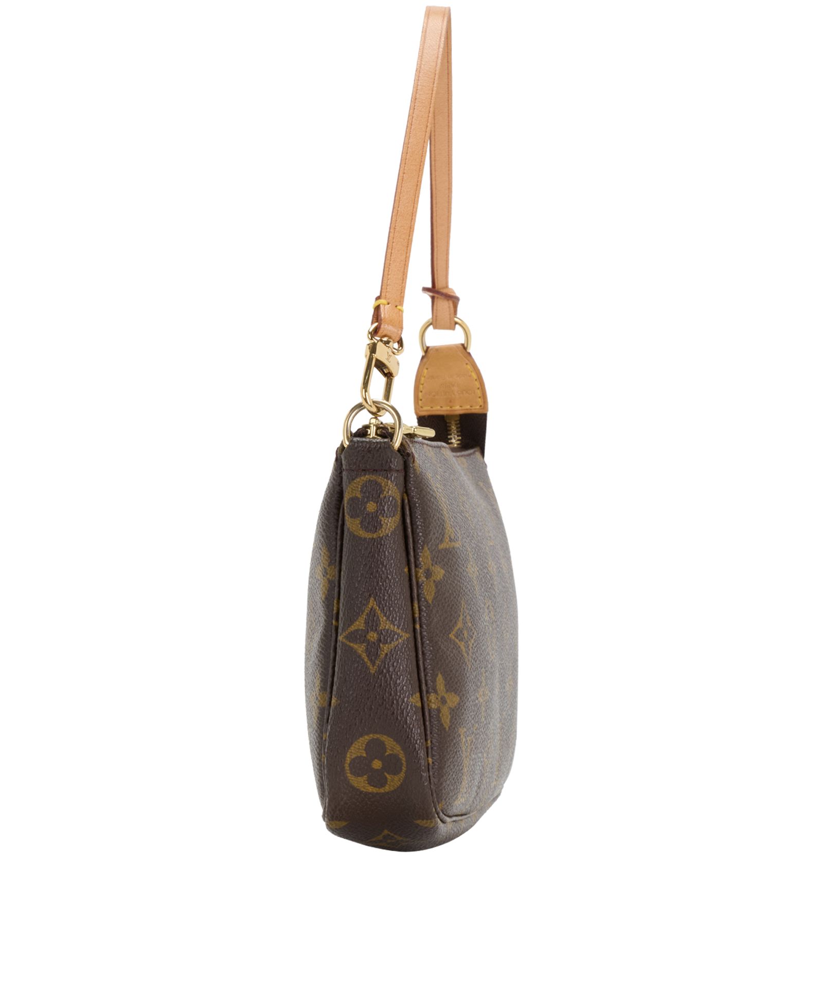 Pochette Accessoires, &pound;695, Handbags, Grey/White, Canvas, Side view